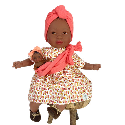 Maria doll with baby in sling