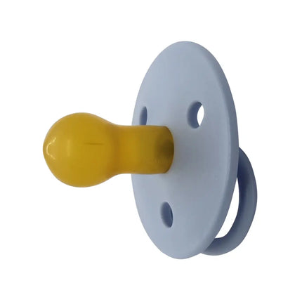 Round latex pacifier