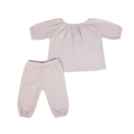 Pink cotton tracksuit set