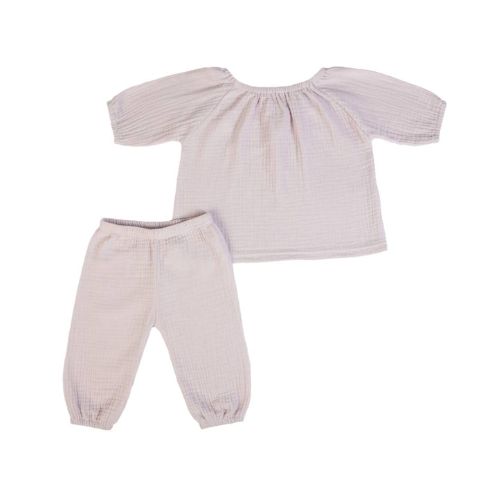 Pink cotton tracksuit set